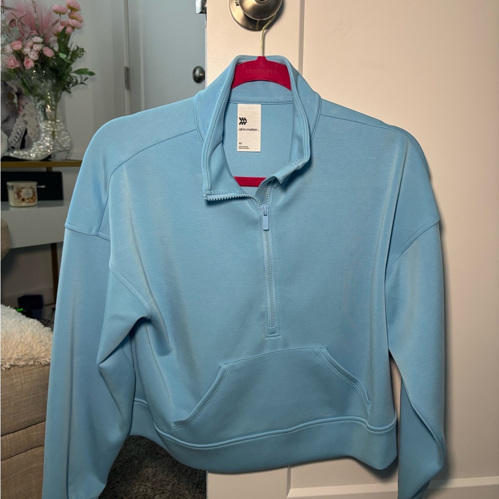 All in Motion Sky Blue Zip-Up Jacket